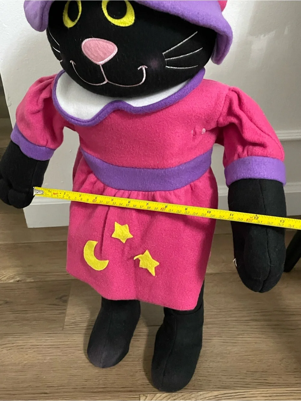 Vintage 2-foot tall Halloween black cat Porch Kid greeter from K-mart